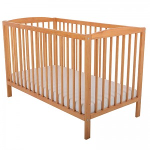 120x60cm European Standard 2in1 Solid Wooden Baby Cot