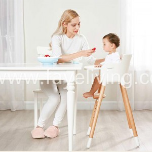 Modern Wood Baby Feeding Chair Baby High Chair