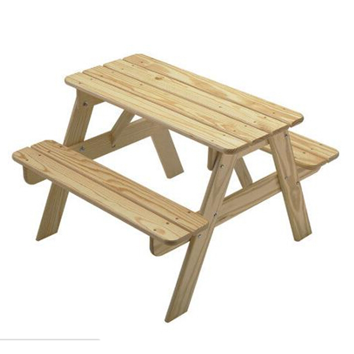 China Cheap price Children Wooden Table Chair Set - Cheap Price solid wood kids picnic table – Faye