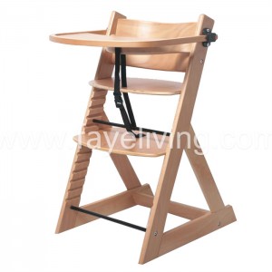 Bentwood Height Adjustable EU Standard Baby Highchair