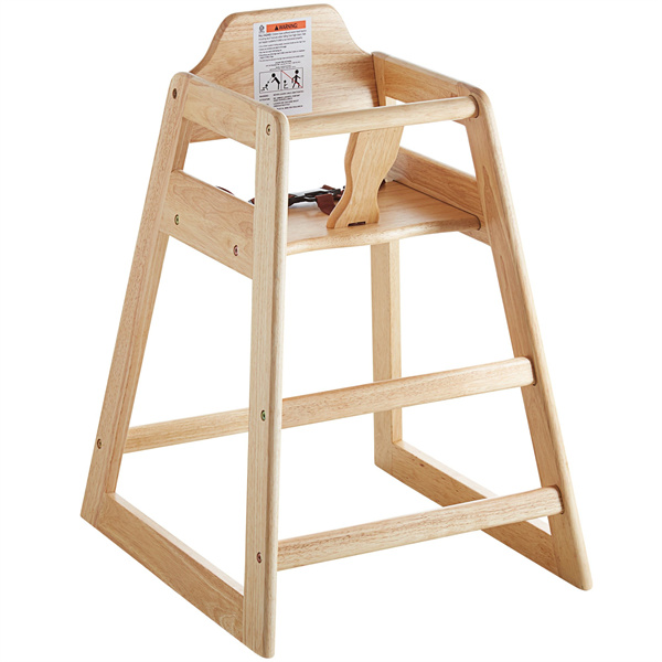 Restaurant Stackable Solid Wood Baby Highchair Featured Image