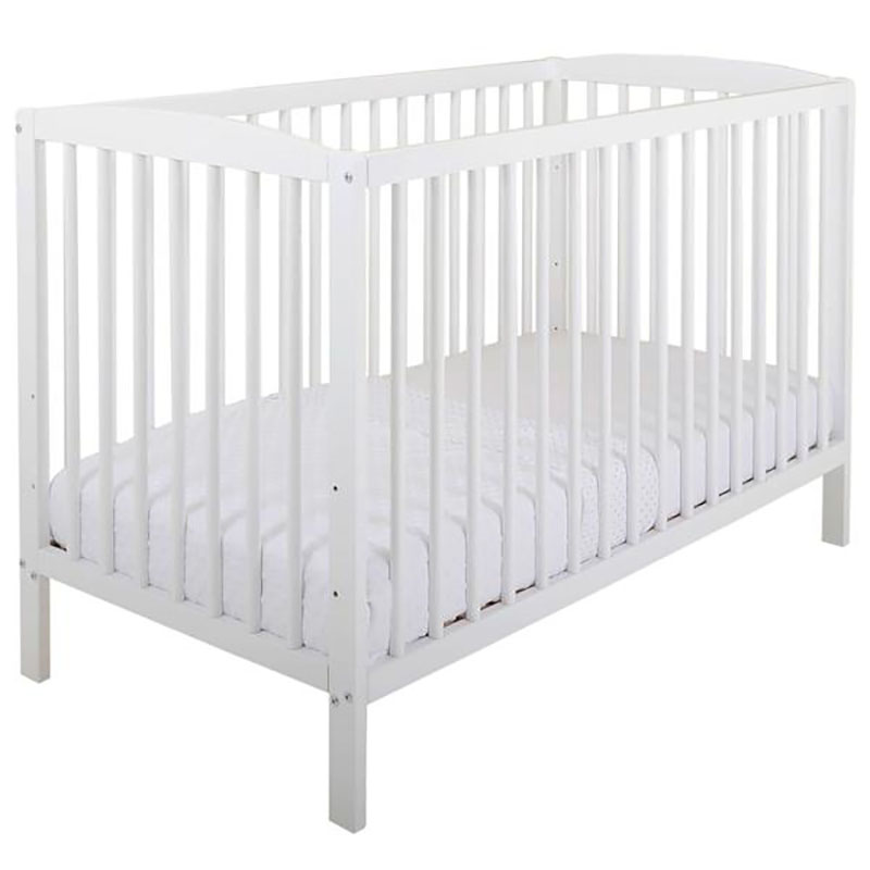 Manufacturer of Solid Wood Baby Cot Crib - 120x60cm European Standard 2in1 Solid Wooden Baby Cot – Faye