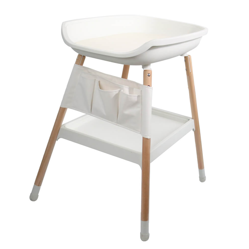 Scandi Design Wooden Children Infant Diaper Baby Changing Table with Pad Featured Image