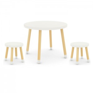 Modern Colorful Kids Playtable and Stool Chair set