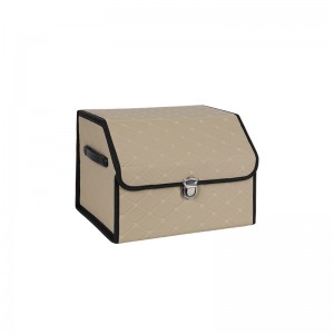 Single layer high quality storage box car trunk Organizer with mesh pocket