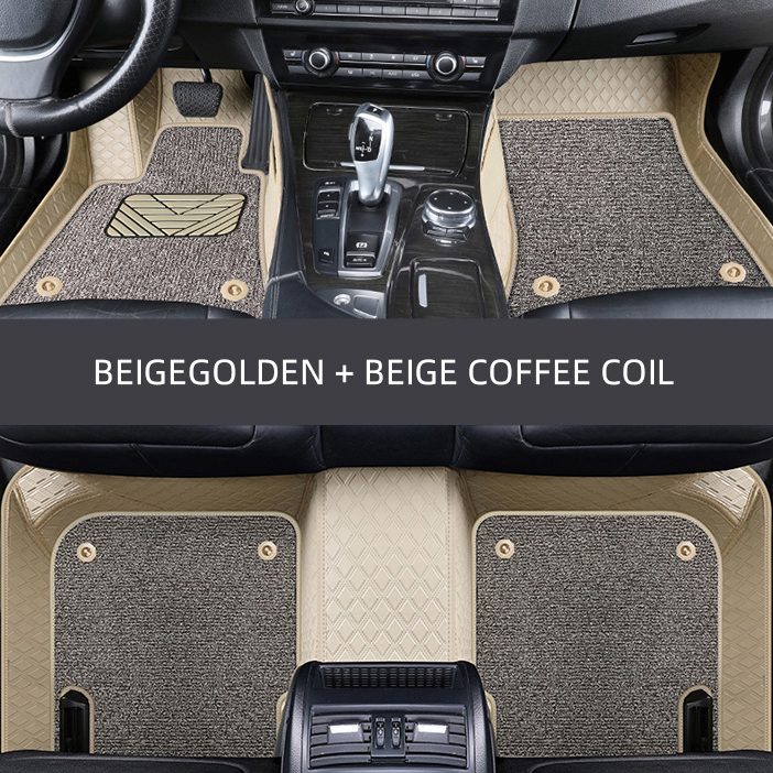 Double-layer-3D-car-mats-beige+beigecoffee