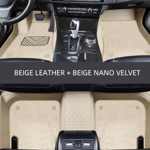 Luxury double-layer 3D car mats with silkcarpet
