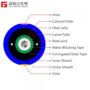 MGXTSWV For Duct Fcj Opto Tech 4-96 Core G652D Central Mining Cable Fiber Optic Cable