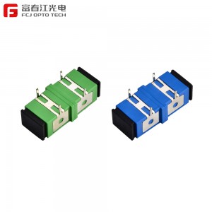 Manufacturer Optical Fiber Sc Male to LC Femela Hybrid Adapter, Sc APC Simplex Fiber Flange Fiber Coupler, Fiber Optic Adapter
