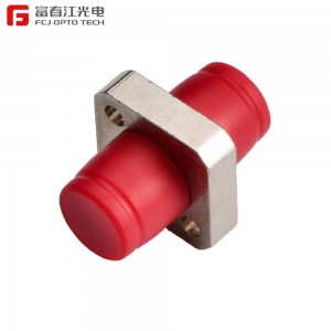 Manufacturer Newest FC-St Fiber Optic Adapter, With Flange, Red Hat