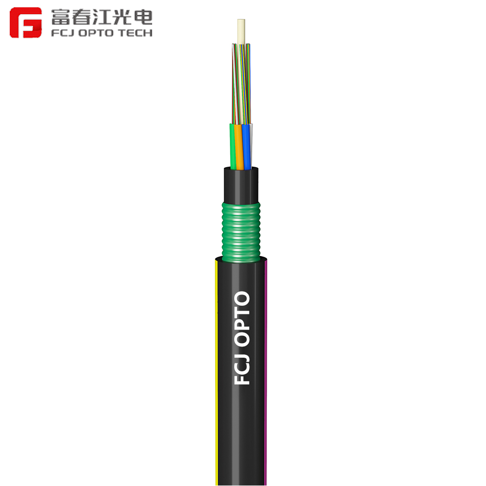 Armored GYFTY53 Stranded Loose Tube 12 24 48 72 Core Cable Optical Fiber For Optical Power Meter Featured Image