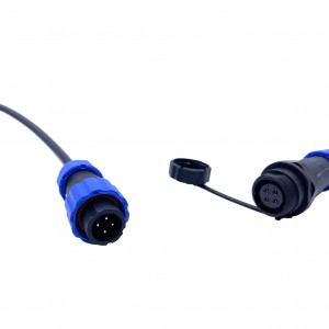 SP13-4-1 Pin Waterproof  Male Female Plugs Power Cable Connector