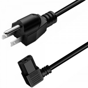 NEMA 5-15P to IEC 320 C13 Power Cords Black