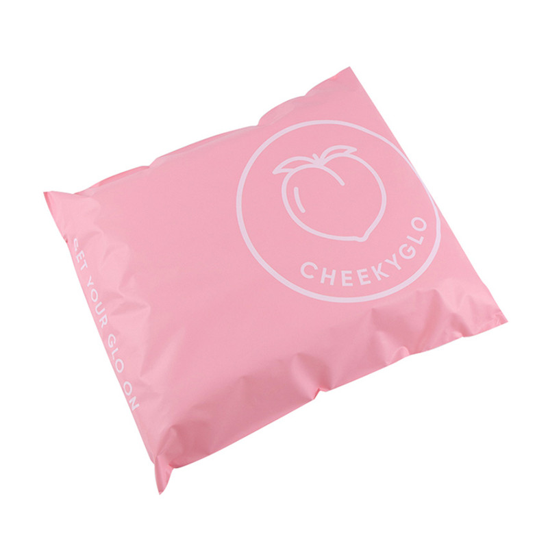 Peach custom printing mailer bag for clothes shipping (1)