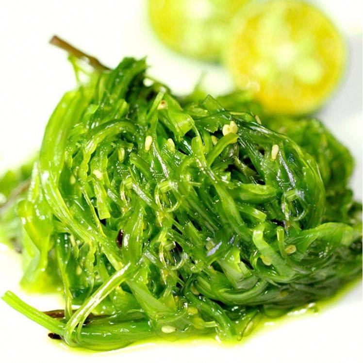 Chopped steamed Japanese wholesale organic fresh wakame in bag