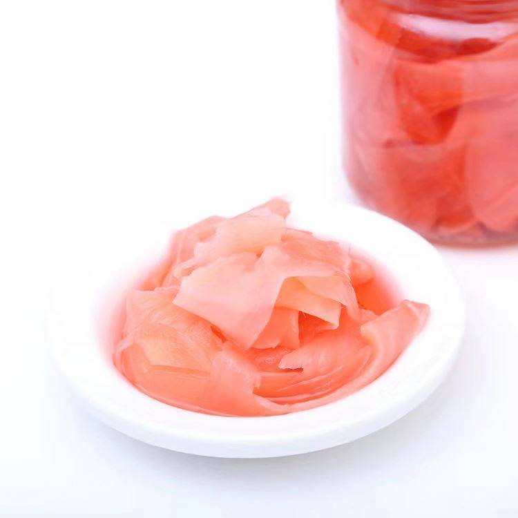Factory wholesale Sushi Material Delicious Natural Healthy Yellow Color Pickled Radish - 1.0KG EU recipe Pickled Sushi Ginger Glass Bottle Packaged Pickled Sushi Ginger Natural Pickled Ginger Sush...