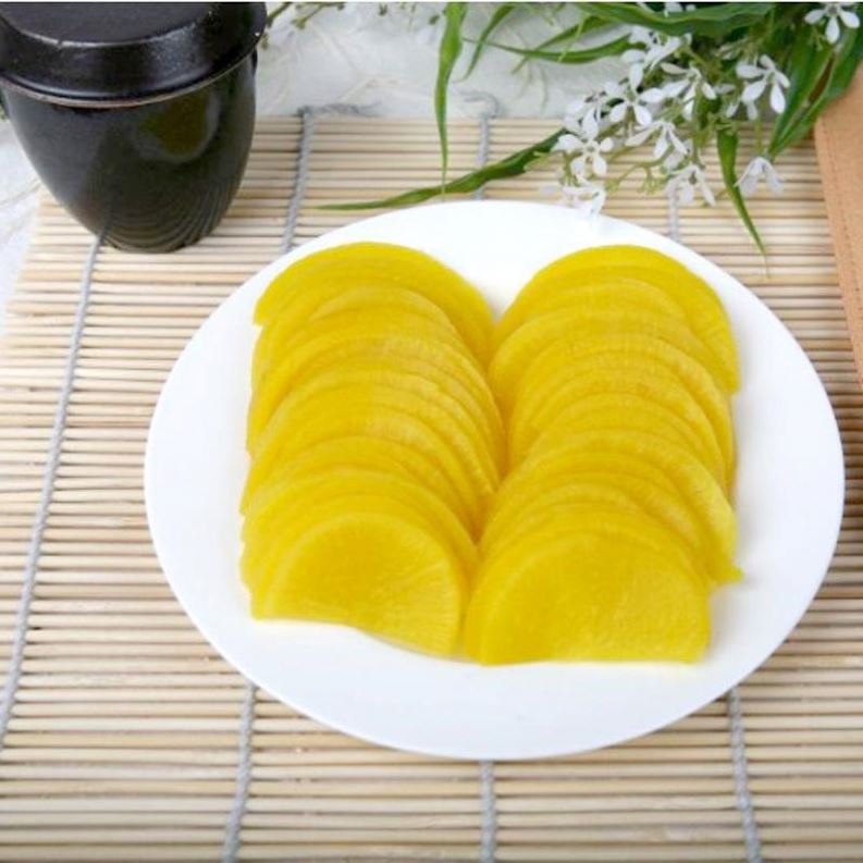 Factory wholesale 3g Small Sachet Pickled Ginger For Sushi Restaurants - Yellow Color Sushi Pickled Radish – Feifan