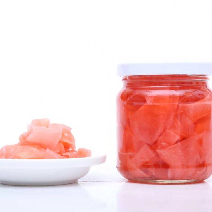 2020 Hot Sale Pickled Sushi Ginger Red Pink White Sushi Pickled Ginger Natural Pickled Ginger Sushi