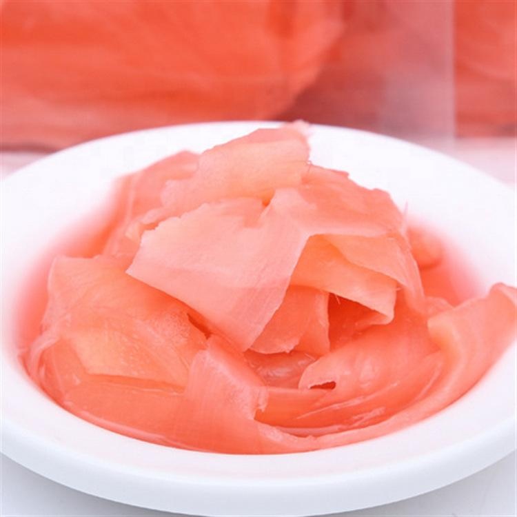 Factory wholesale 3g Small Sachet Pickled Ginger For Sushi Restaurants - 2LBS*10BAGS/PAIL  USA receipe  Pickled Pink Red Sushi Ginger – Feifan
