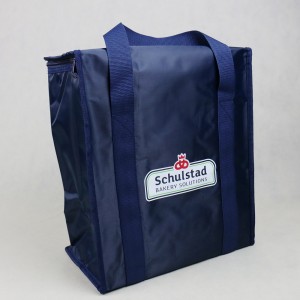 Custom 600D polyester aluminium foil isothermal thermal bag insulated cooler tote bags for food