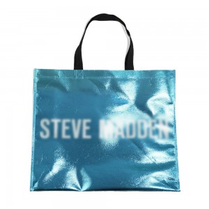 Custom Manufacturers Tote Bag PP non woven shopping bag with metallic lamination