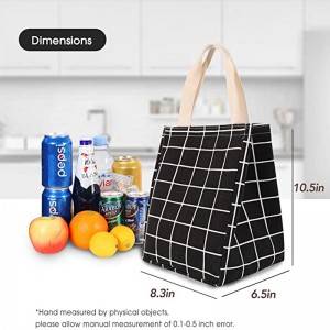 Cotton canvas Thermal Cooler bag Eco-friendly custom printing design