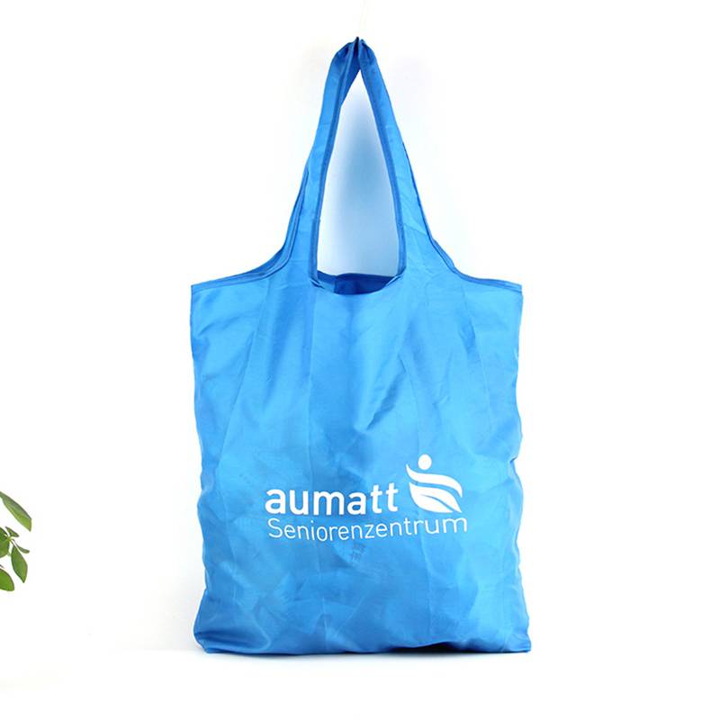 Foldable Polyester Shopping Bag - Custom Logo Reusable Foldable RPET Eco Friendly Shopping Bag – Fei Fei