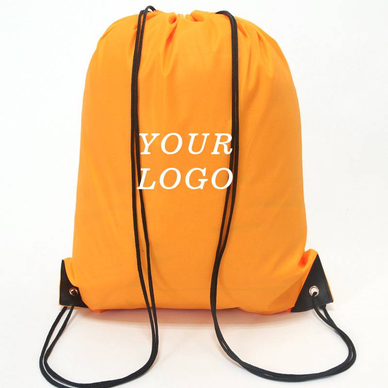 China Factory custom logo sports backpack 210D polyester drawstring bag  printing draw string bag for promotional Custom Manufacturer and Supplier