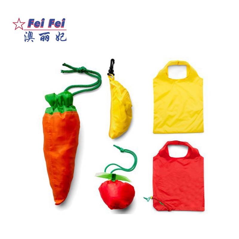 Manufacturing Companies for Recyclable Foldable Bag - Factory supplier Foldable cute shopping Bags fruit Custom shape – Fei Fei