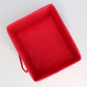 Hot sale cute nonwoven storage box with handle for package
