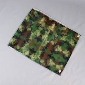 Polyester nylon camouflage sublimation sport drawstring backpack bags with front pocket