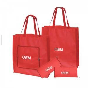 Promotional Custom Design Logo Foldable Shopping Tote Recycle Non Woven Bag