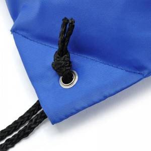 Promotional Custom Logo Practical 210D Polyester Waterproof Drawstring Gym Bags  sport drawstring backpack