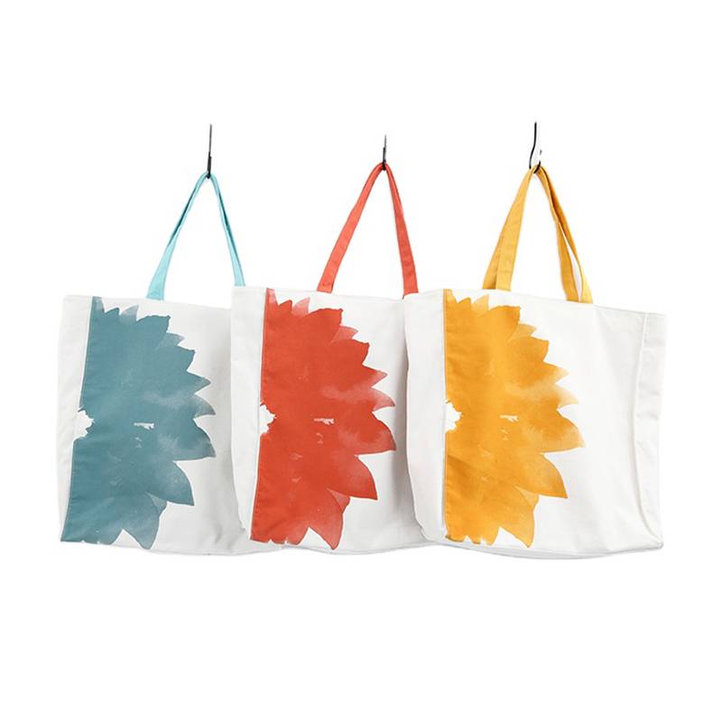 Factory selling Laminate Tote Bag - Reusable custom fashion shopping foldable printed cotton canvas tote bag – Fei Fei