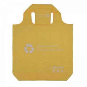 Reusable foldable shopping tote bag cheap recycled RPET shopping bag