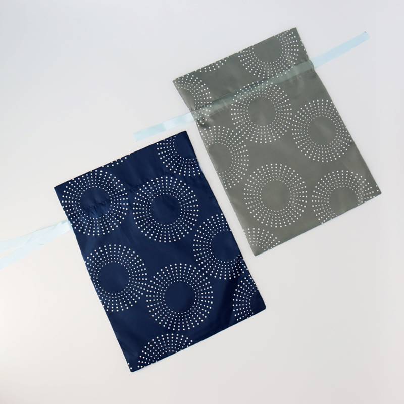 100% Original See Through Drawstring Bag - Reusable polyester RPET drawstring bags with custom printed logo – Fei Fei