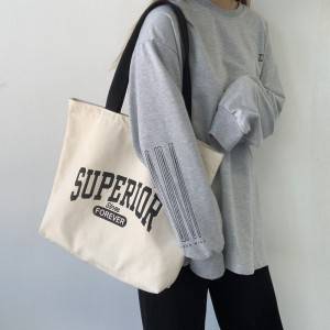 Wholesale eco friendly clear canvas totebag blank organic cotton tote bags with custom printed logo