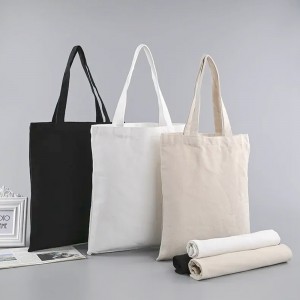 OEM ODM Blank White Cotton Canvas Handbag Cotton Tote Bag
