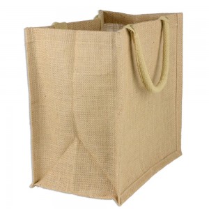 Quality Shopping Bag - Wholesale Custom Logo Printed Tote Bag Natural Jute Burlap Bag – Fei Fei