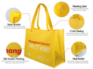 Logo printing TNT bags Knit nonwoven shopping bags Non woven bag Custom