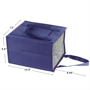 Factory Free sample Canvas Print Bag - Custom Aluminium non woven Thermo bag Thermal Cooler bag Insulated Tote – Fei Fei