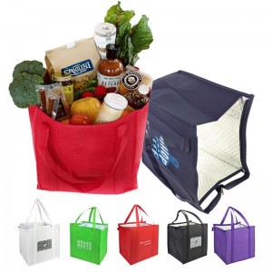 Custom Aluminium non woven Thermo bag Thermal Cooler bag Insulated Tote