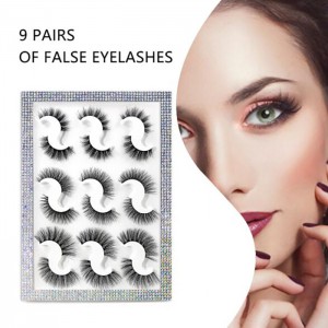 9 Pairs Mixed Faxu Mink Fake Eyelashes
