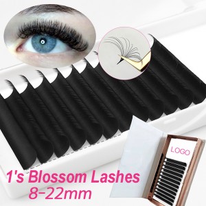 Easy Fanning Eyelashes Extension Volume Lashes Extensions Auto Flowering Rapid Blossom