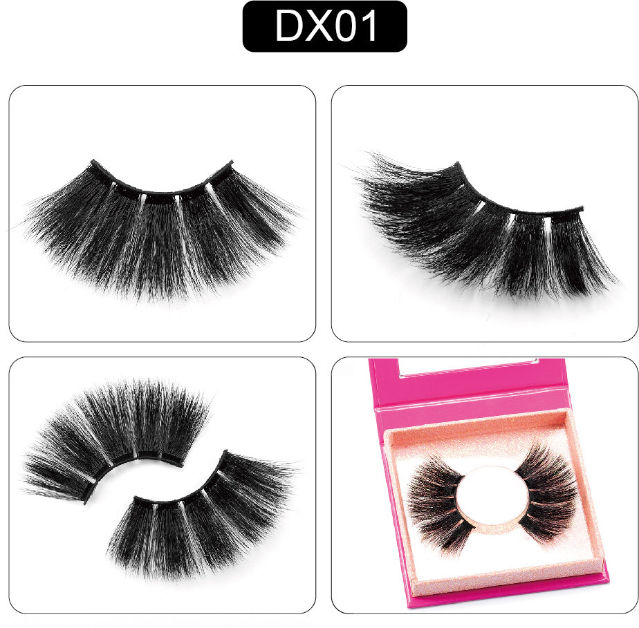 Wholesale Discount Cost Of Magnetic Eyelashes - 25MM Synthetic Silk False Eyelashes, Private Label Supported  – FELVIK