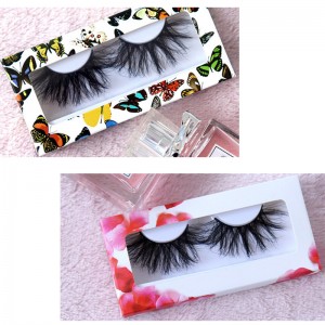 Customized Hard Paper Eyelashes Packing Boxes For 1 Pair Eyelashes