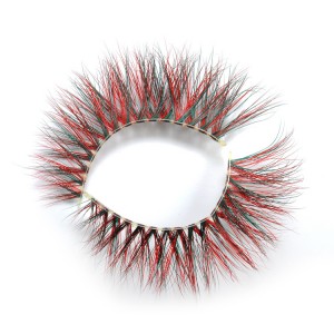 25mm Long Dramatic Mink Color False Eyelashes, Multi-Color Fake Lashes for Choice