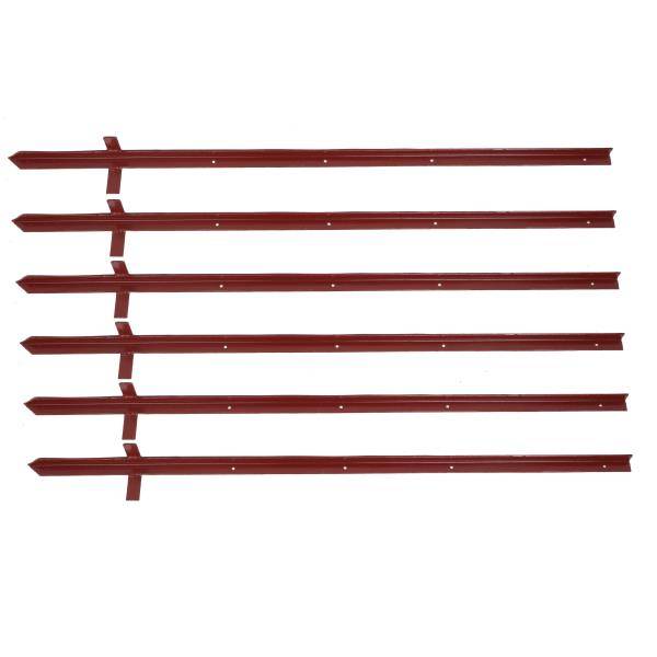 Factory making Met Posts - red painted angle posts – S D