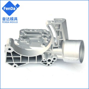 Aluminium Auto Parts maot Casting Minyak Filter Cover / Shell