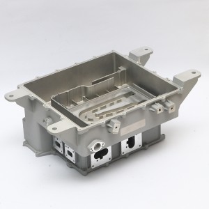 Custom Aluminum Alloy Die Casting Motor Controller Housing Motor End Cover for Electric Vehicle